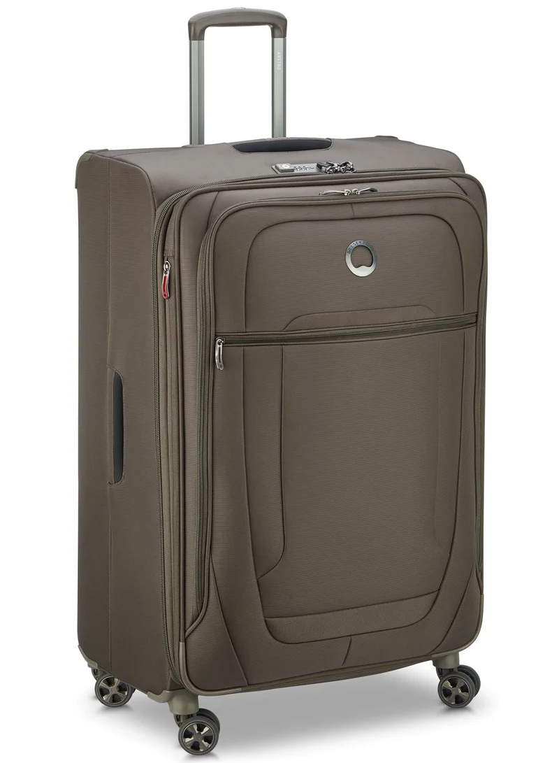 ديلسي _باريس حقيبة سفر دولي بعجلات مزدوجة قابلة للتوسيع  سم من هيليوم  . موكا